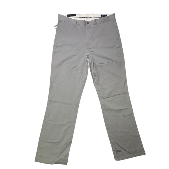 Polo Ralph Lauren Men’s 36X32 Grey Soft Khaki Pants NWT - Picture 1 of 9